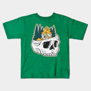 CAMPING SKULL MONTAIN Kids T-Shirt